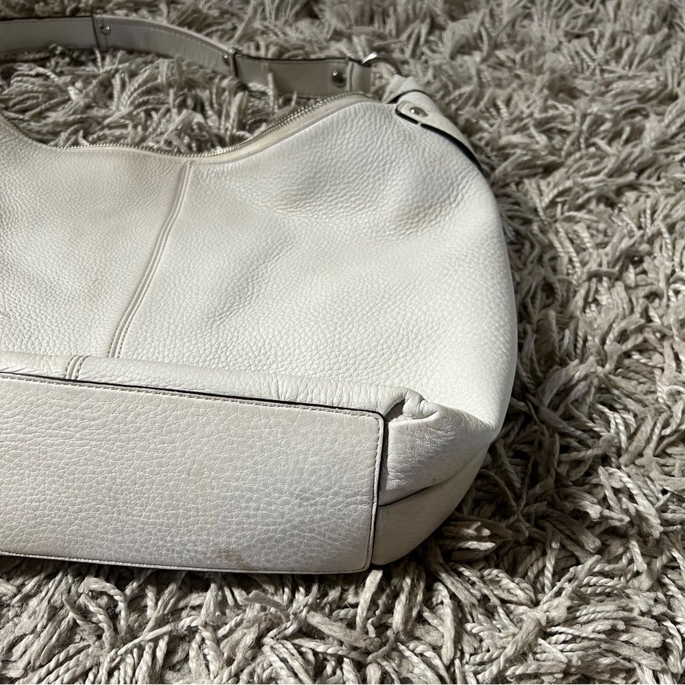 White Leather Coach Bag - Picture 6 of 12